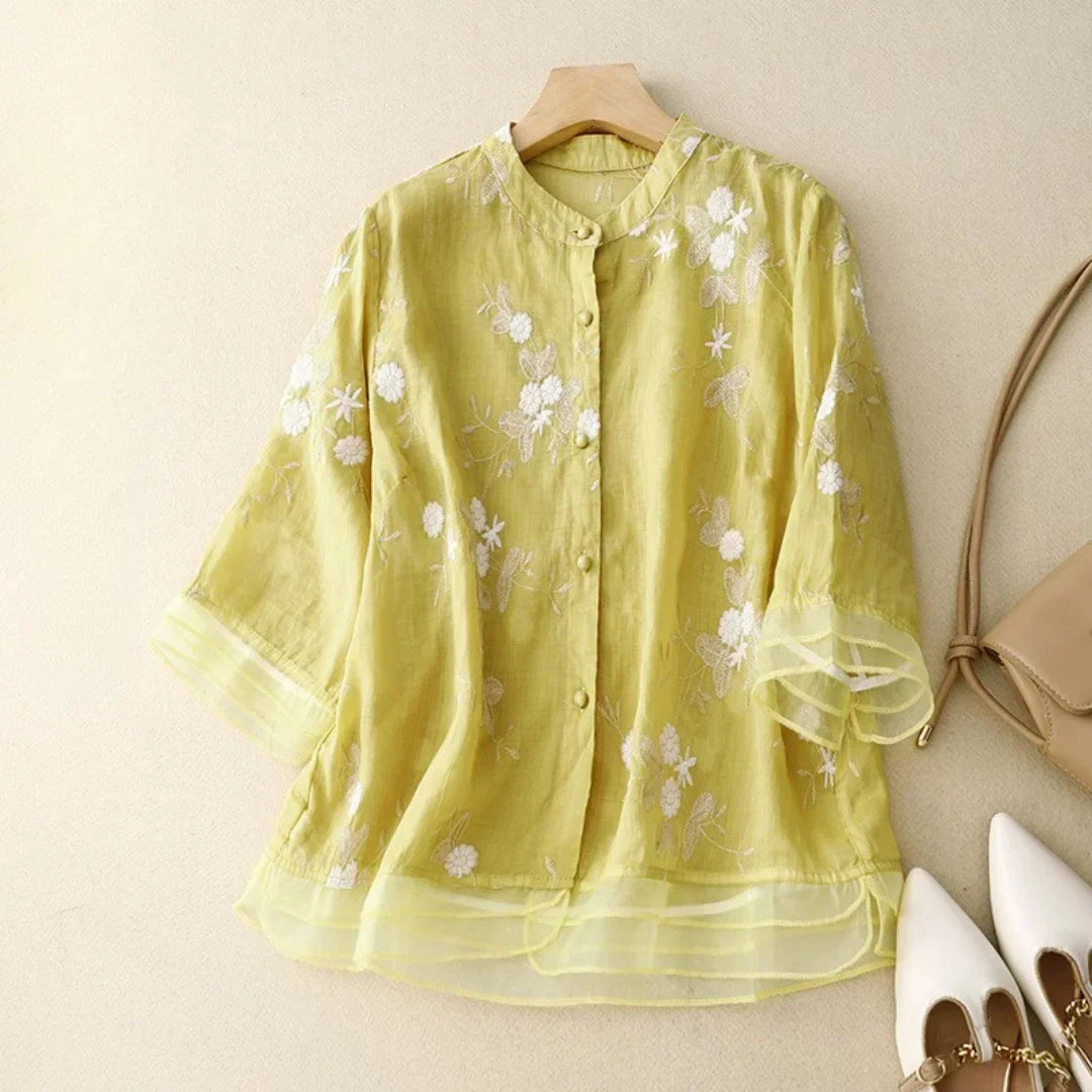 Estelle™|Broderie Coton Top