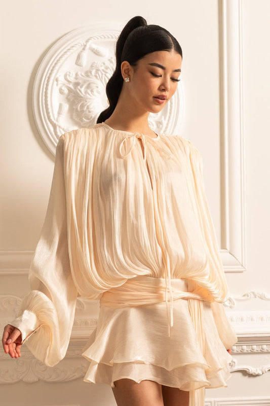 Celeste – Flowy Luxe Satin Dress