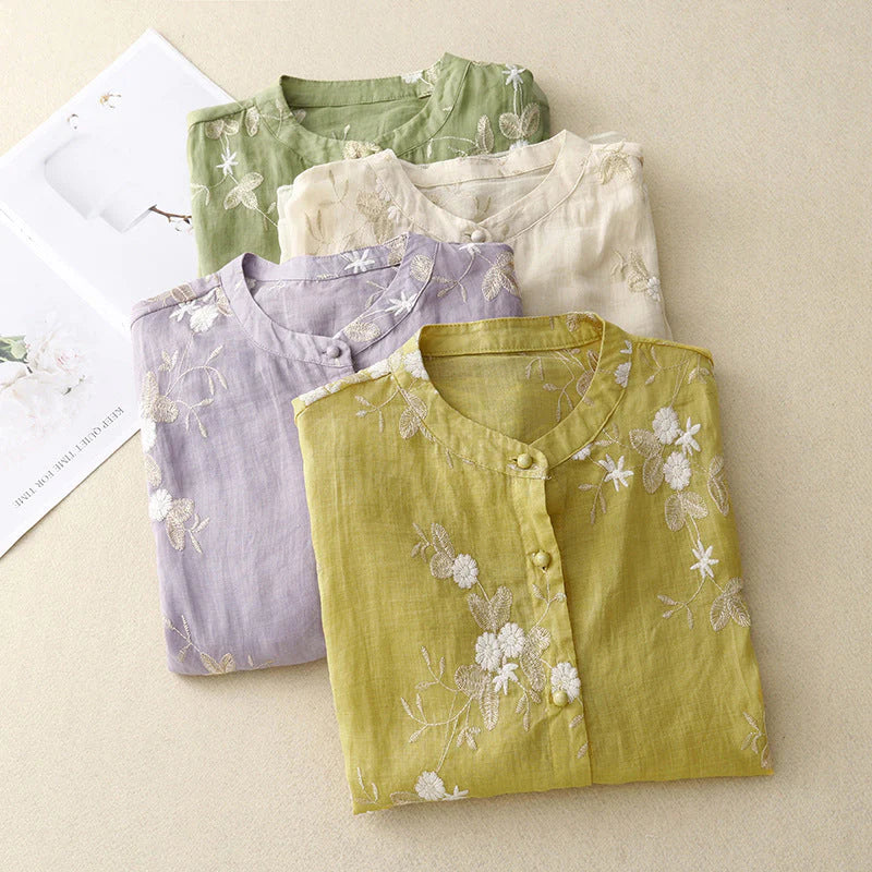Estelle™|Broderie Coton Top