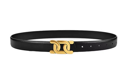 NOIR LIEN | Tijdloze riem met goud