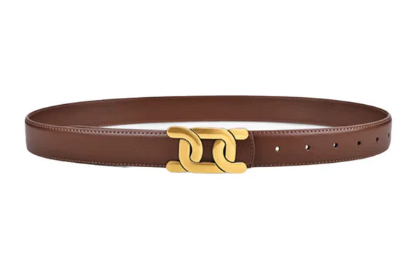 NOIR LIEN | Tijdloze riem met goud